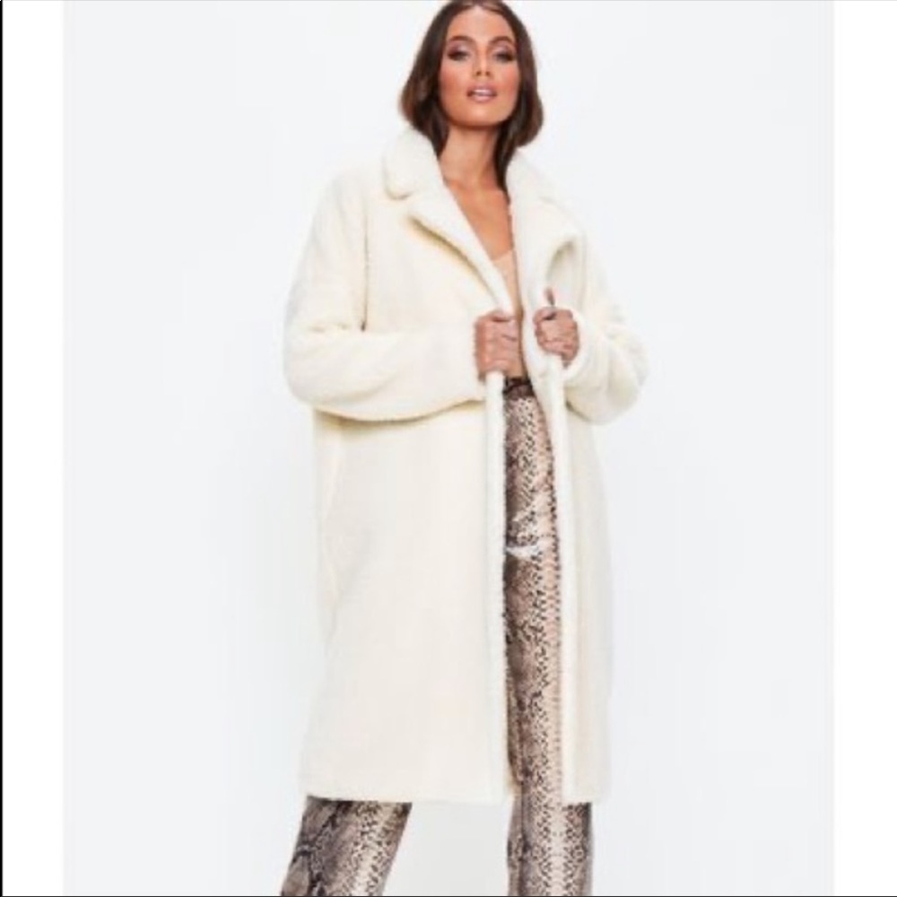 Missguided Teddy Coat size 8